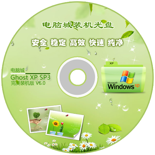 电脑城 GHOST XP SP3 2015 完美装机纯净版 V6.0 201504