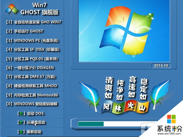 风林火山GHOST WIN7 64位旗舰纯净版 2015.08_风林火山win7纯净版64位下载1