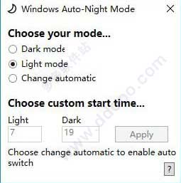 Windows Auto-Night Mode