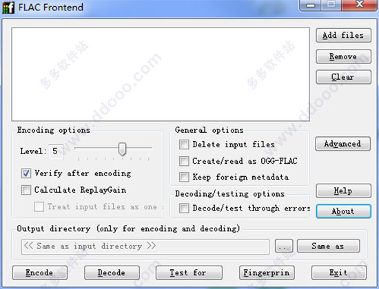 FLAC Frontend