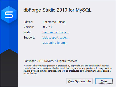 dbForge Studio 2019 for MySQL破解版