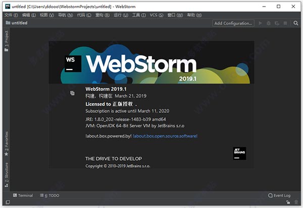 webstorm 2019.1破解版