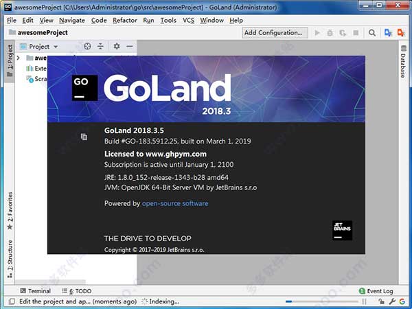 GoLand 2018.3绿色破解版