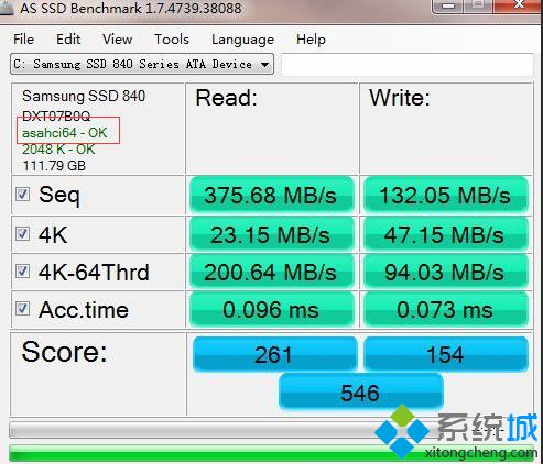 显示asahci64-ok或者mvs91xx-ok，代表非原生的SATA3.0接口1