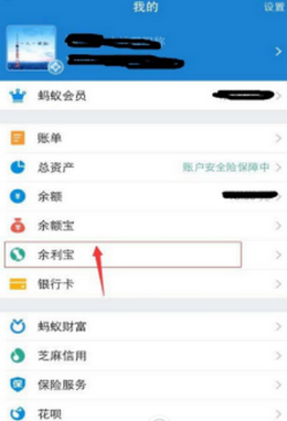 支付宝里的余利宝怎么开通 支付宝余利宝开通方法