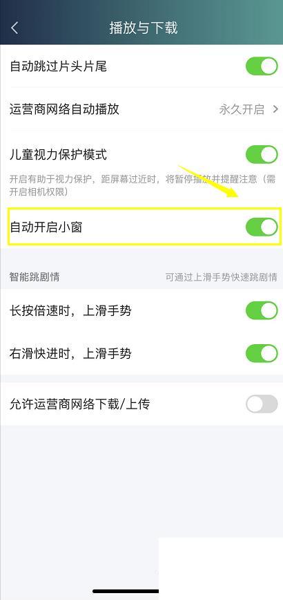 爱奇艺app小窗口播放怎么设置