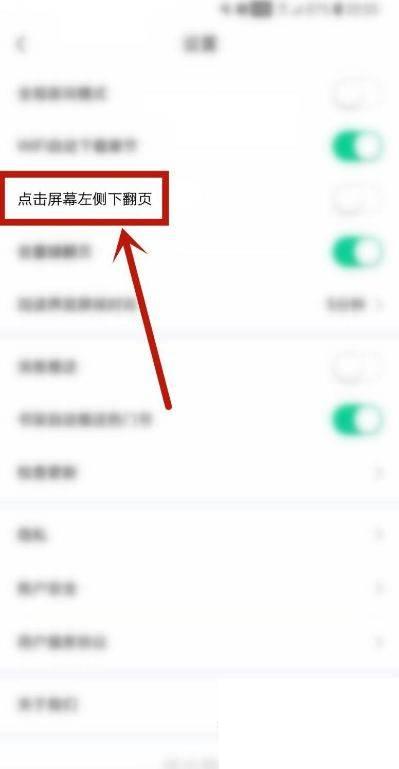 爱奇艺阅读如何设置点击屏幕左侧下翻页