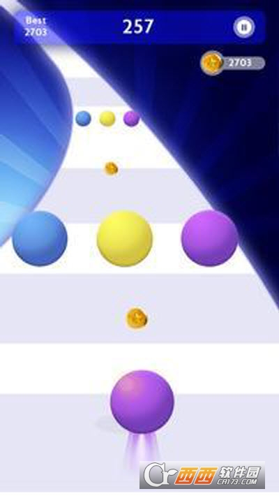 颜色滚动球3d游戏