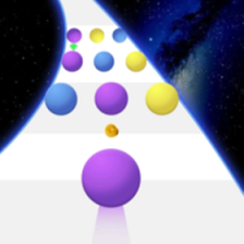 颜色滚动球3d游戏