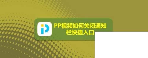 PP视频如何关闭通知栏快捷入口