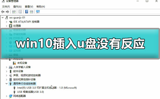 win10系统插u盘没有反应怎么办