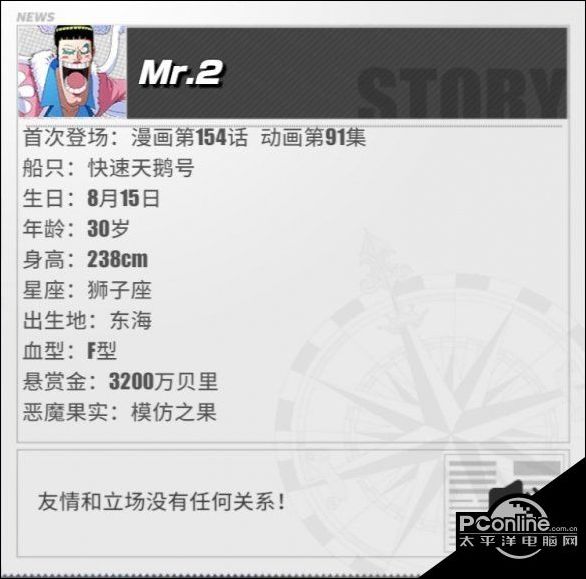航海王热血航线Mr.2怎么样？Mr.2角色介绍