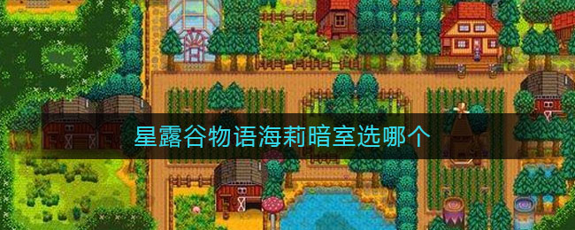 星露谷物语海莉暗室选哪个
