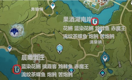 原神苦炮在哪钓 原神苦炮分布位置一览