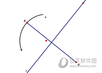 几何画板怎么制作圆弧沿直线翻折的动画 制作方法介绍