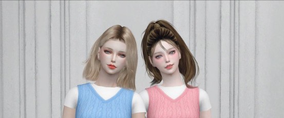 模拟人生4女性双色条纹毛衣MOD