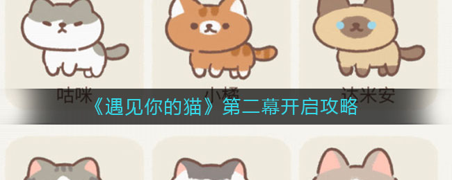《遇见你的猫》第二幕开启攻略