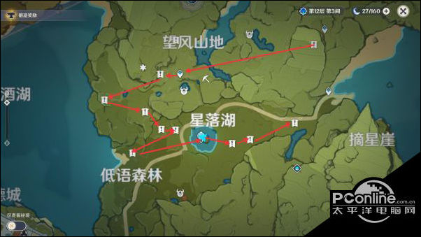 原神萃华木高效采集位置及路线分享