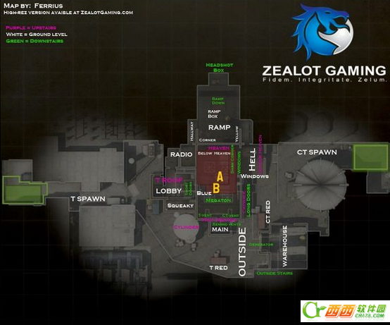 CSGO匹配常用英语地图报点大全