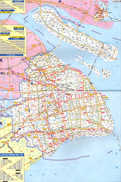 上海市高速公路地图全图高清版