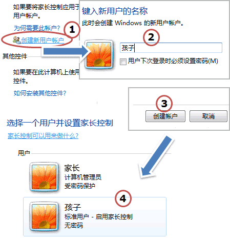 中关村Win7系统设立家长控制的诀窍 