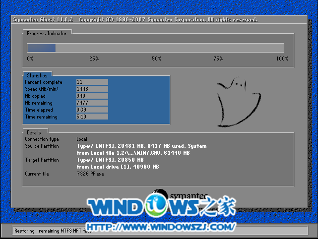 安装新萝卜家园win7就用一键口袋Ghost去实现吧   